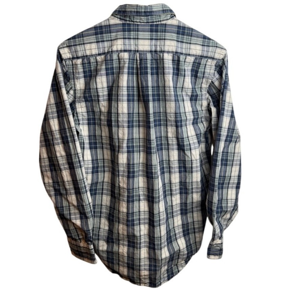 Filson Mens Plaid Shirt Button Down XS Blue Green White Check Gorpcore Rugged - Picture 3 of 7